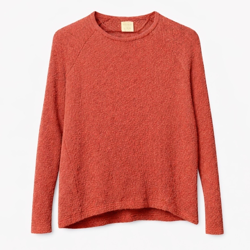 Zara Trafaluc Coral Orange Knit Top